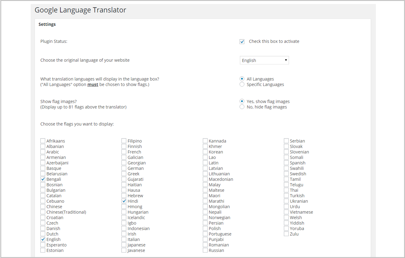 google-language translator