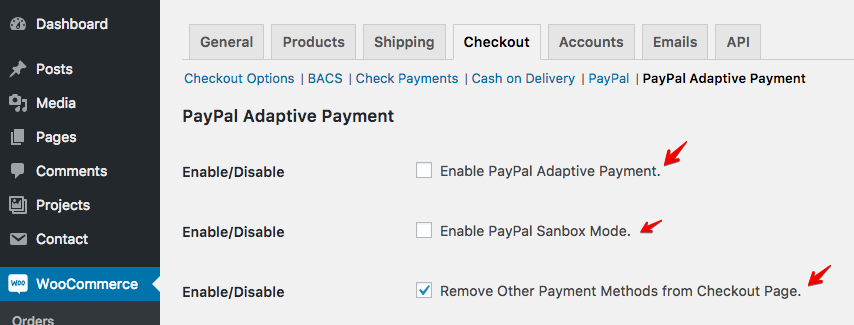 PayPal Adaptive for WooCommerce