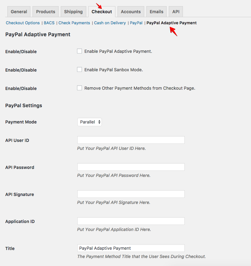 PayPal Adaptive for WooCommerce