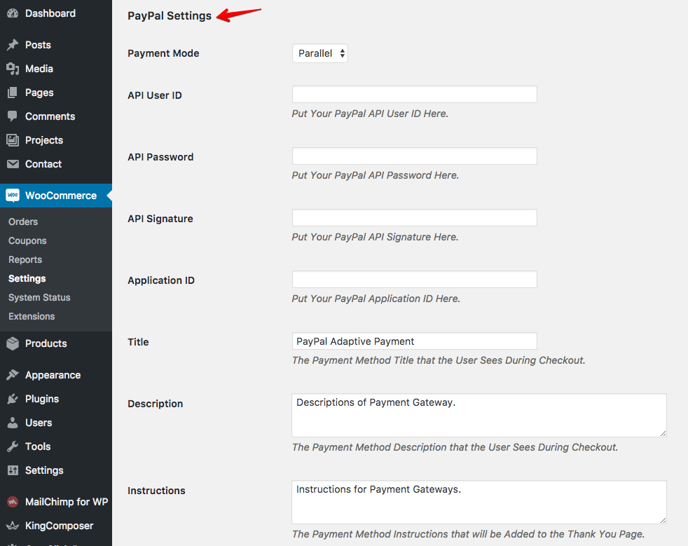 PayPal Adaptive for WooCommerce