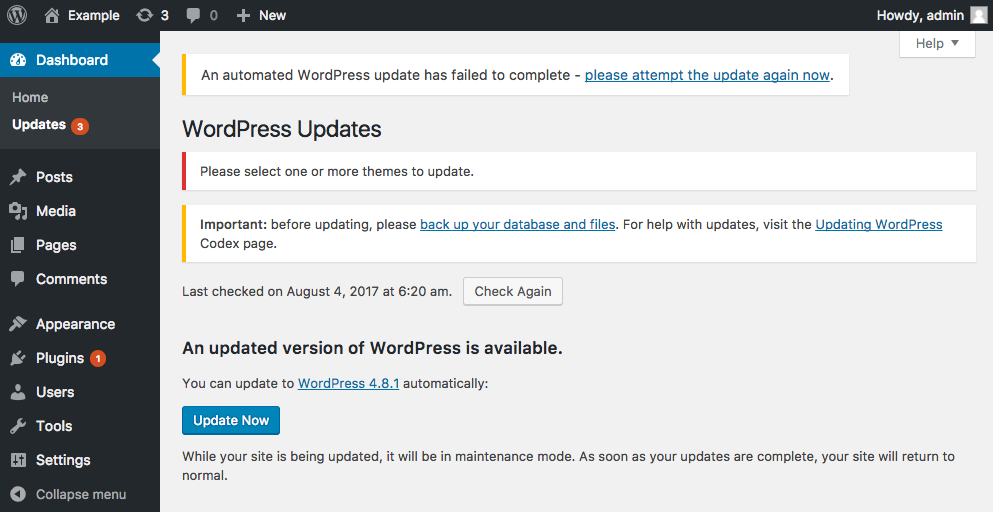 WordPress maintenance mode issue solved