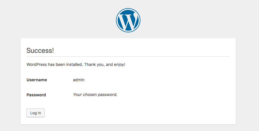 Install WordPress