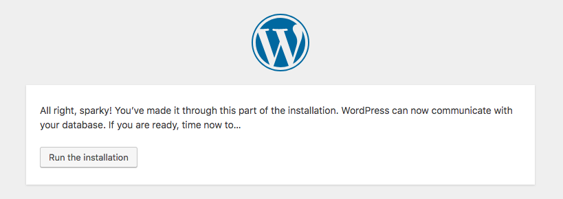 Installez WordPress