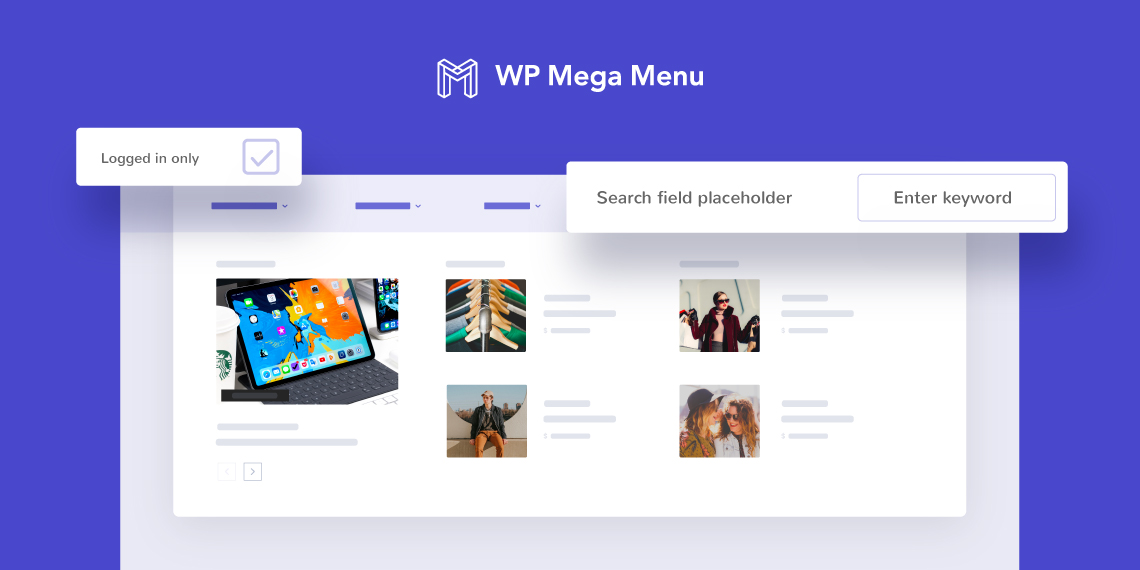Update: WP Mega Menu Brings Conditional Menu Item with Search Field ...