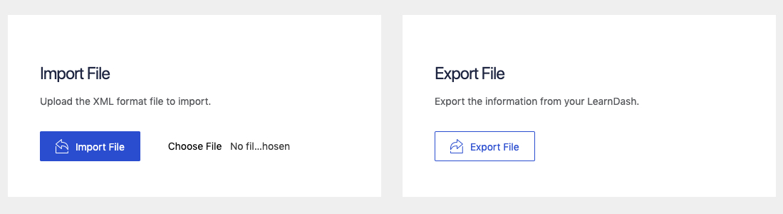 tutor lms learndash migration manual export import option