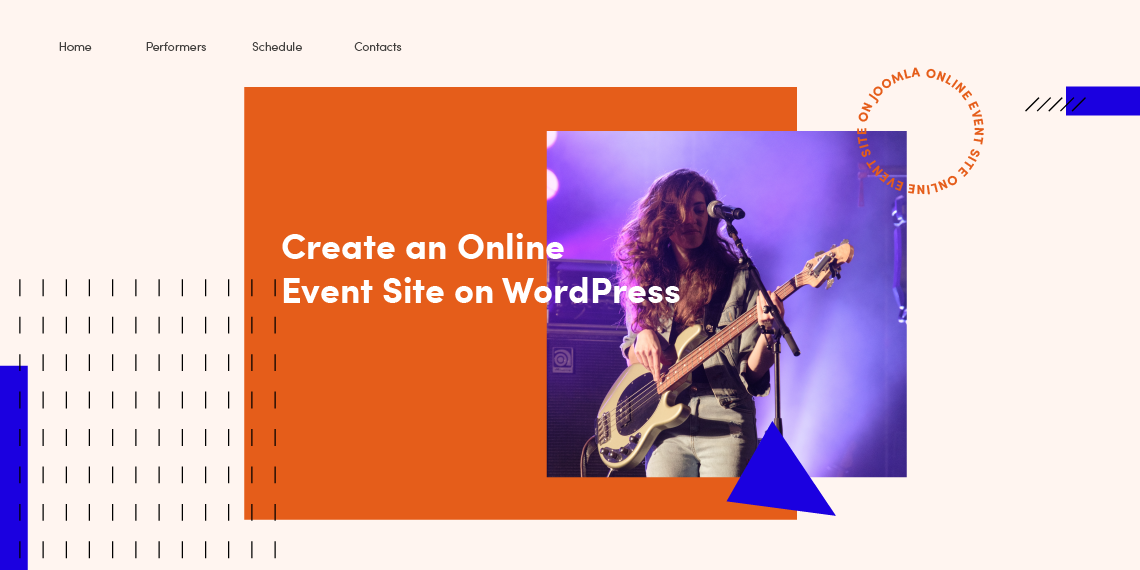 Create an online event site with WordPress