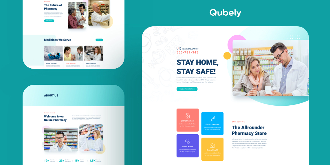 Pharmacy A Free & Righteous Starter Pack for Qubely Pro Themeum