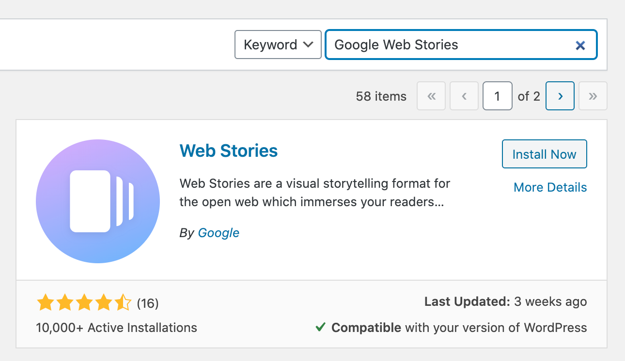Web Stories WordPress
