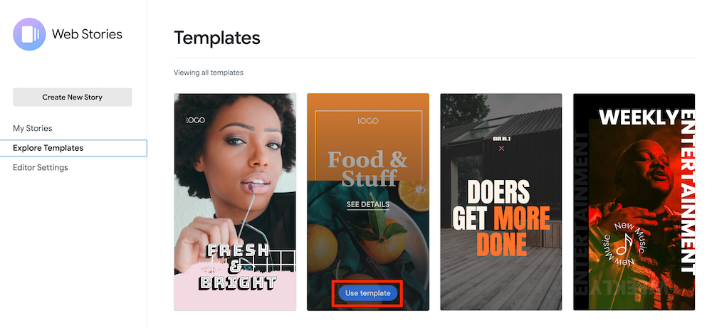 create Web Stories WordPress