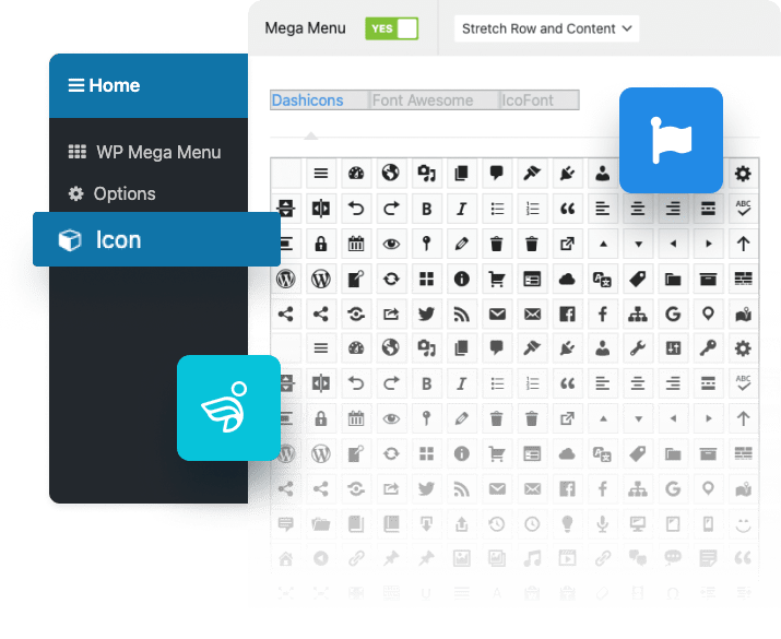 Extensive Icon Support