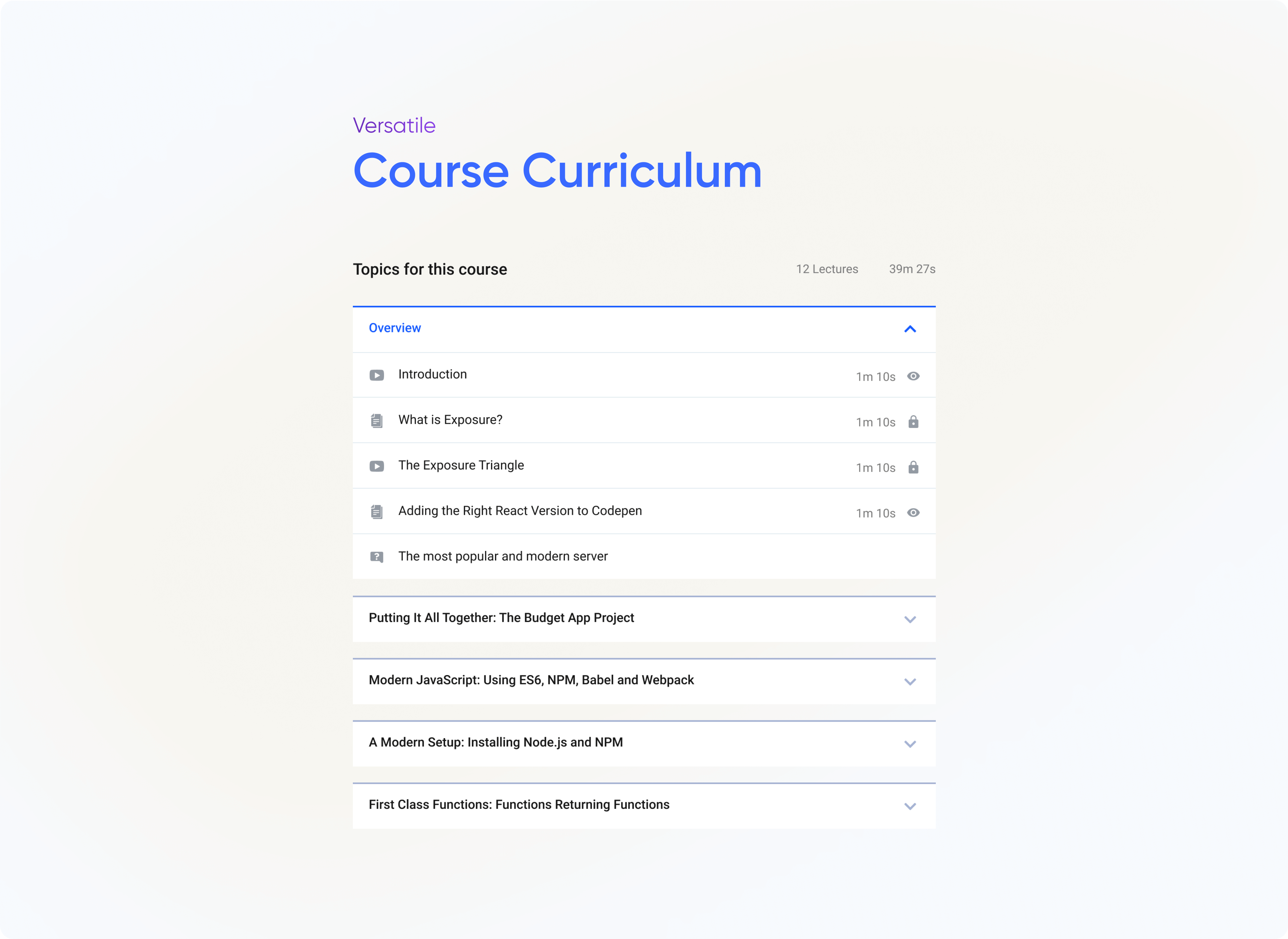 tutor lms course curriculum