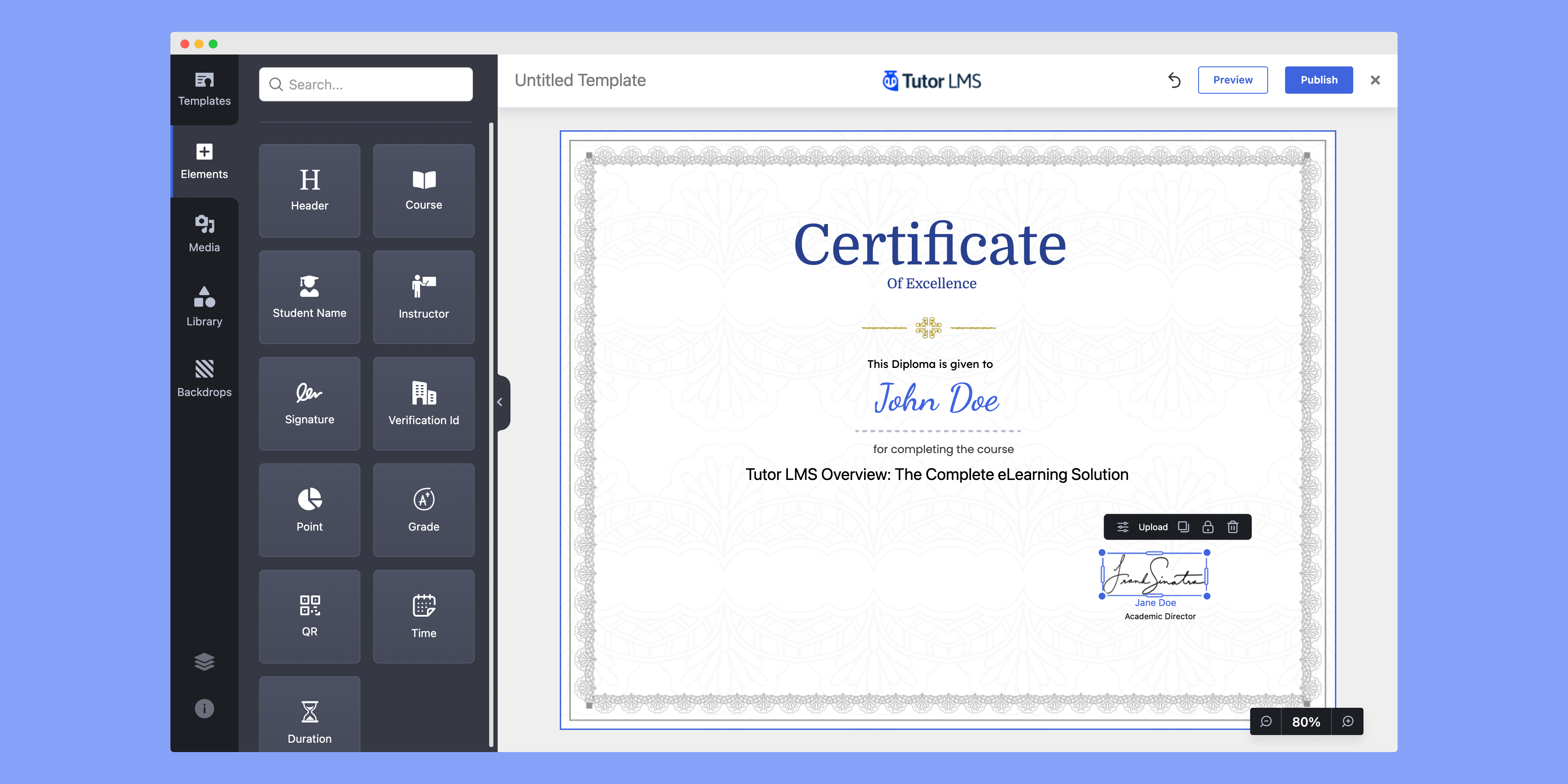 Designing Certificate from Scratch