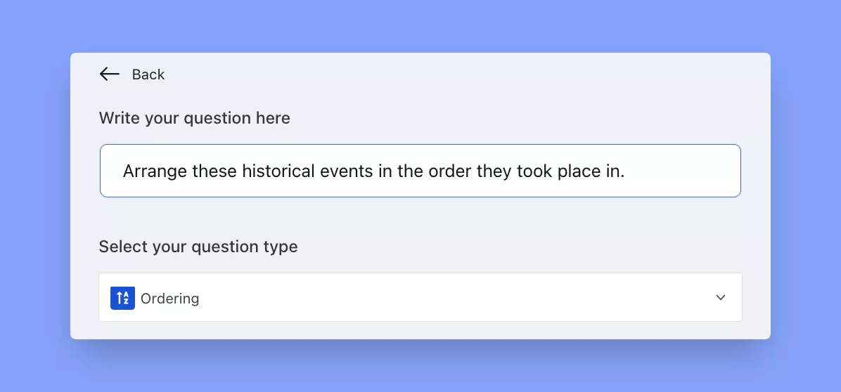 Tutor LMS- How to create Ordering question type