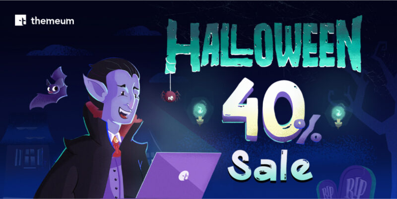 Join Us at Themeum for a Spooktacular 40% Off This Hallows Eve!