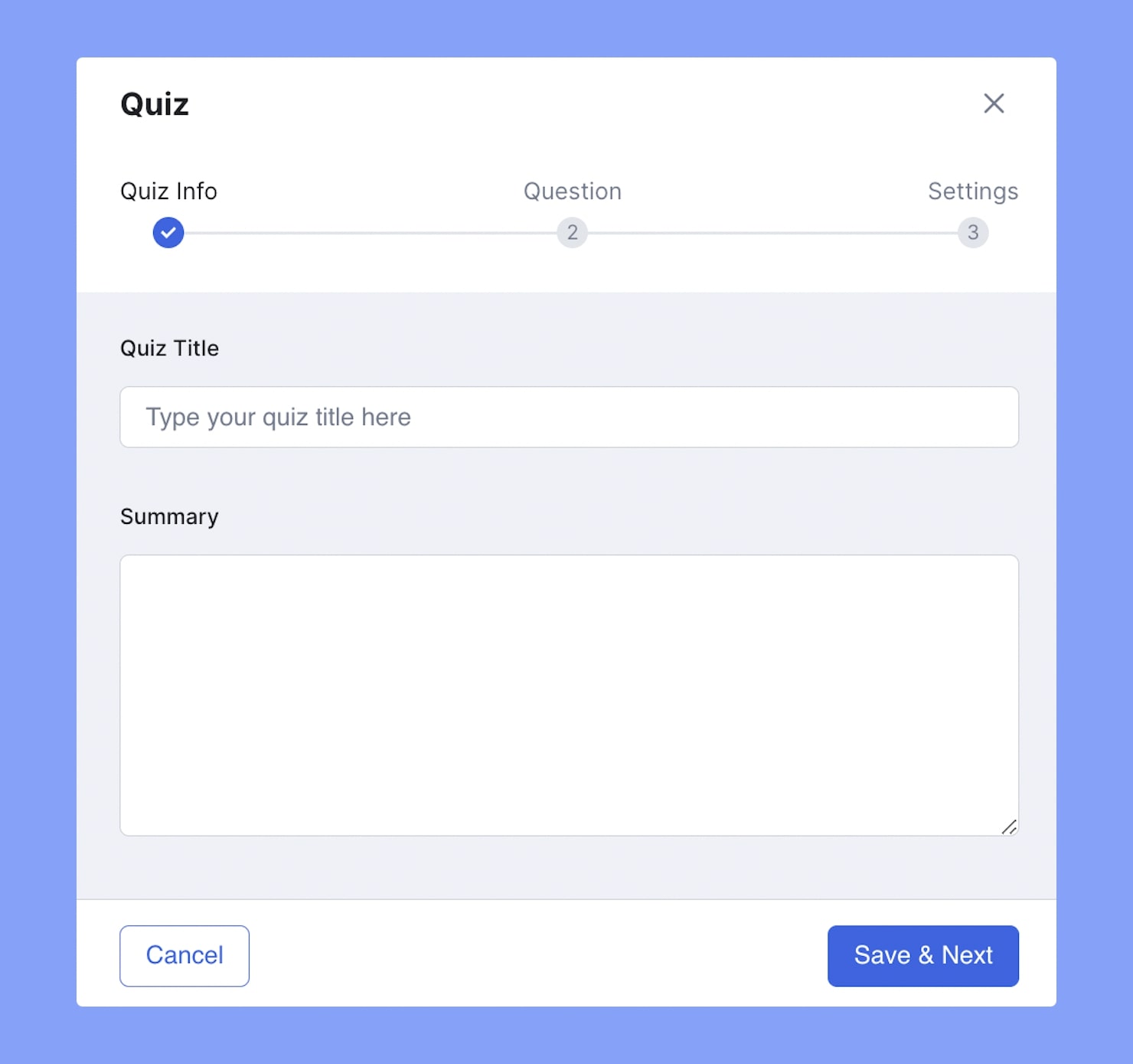 Tutor LMS Frontend Course Builder Course Builder Creating a Quiz