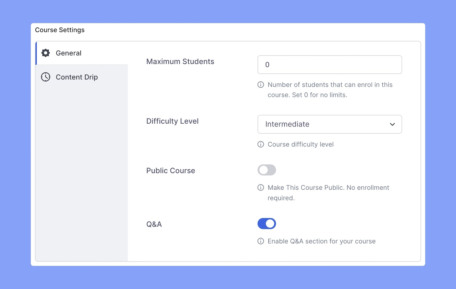 Tutor LMS Frontend Course Builder Course Settings