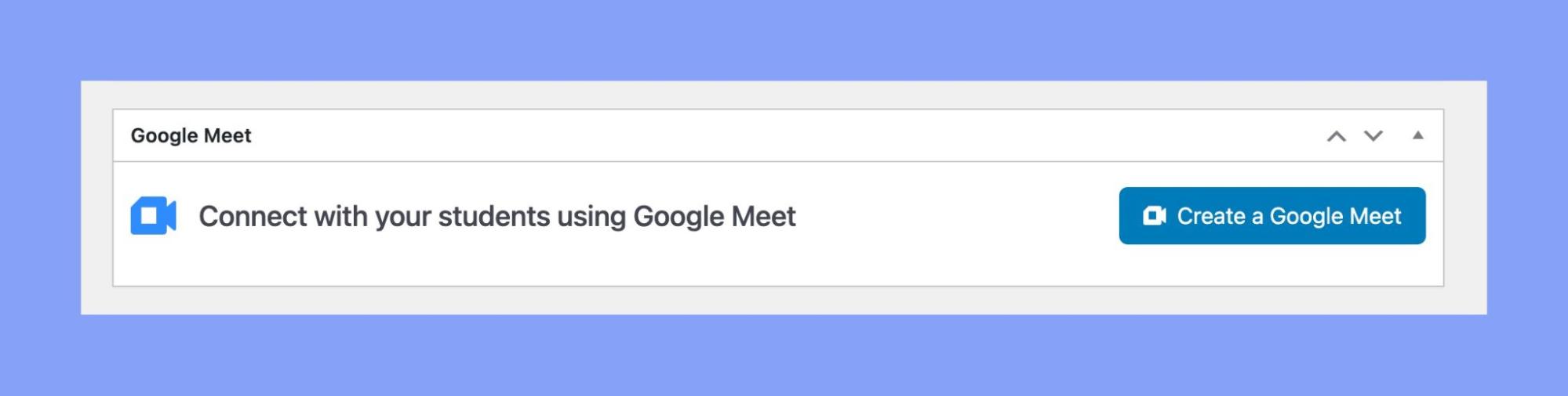 Google Meet Meeting-Course Specific
