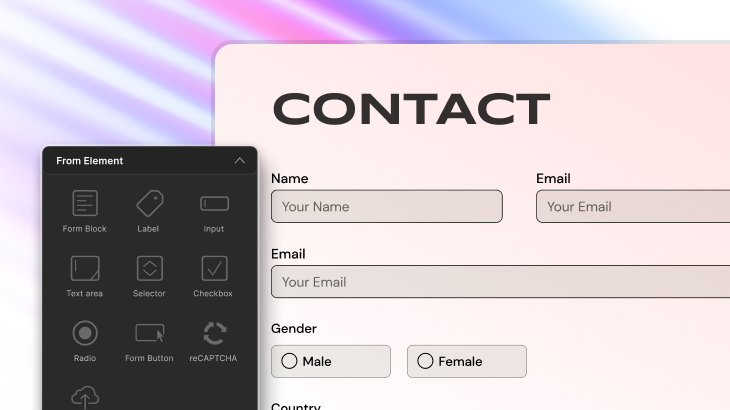 Create powerful forms that collect only the data you need by using intuitive forms